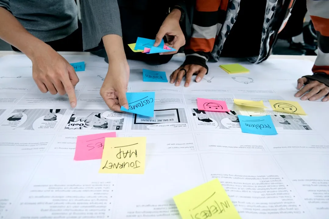 team collaborating agile project