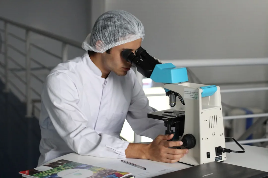 scientist analyzing lab results