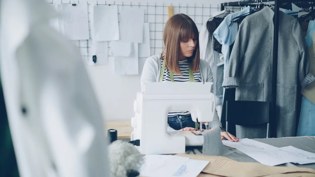 fashion professional working