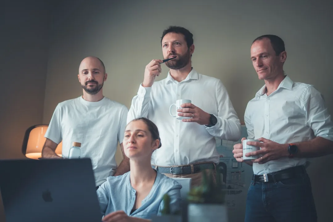 business team solving problem