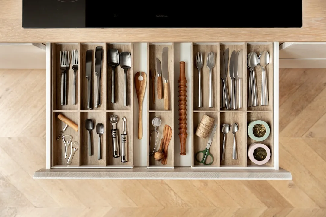 organized kitchen setup